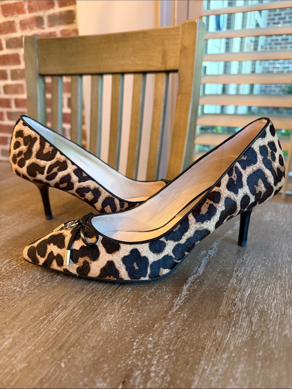 Michael Kors Nancy Leopard Pump